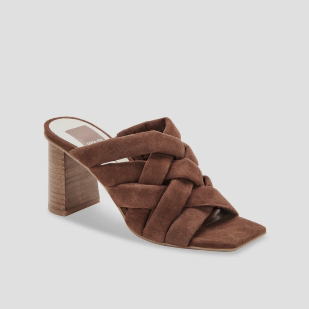 Dolce Vita Poira Espresso Suede Heel Size 6